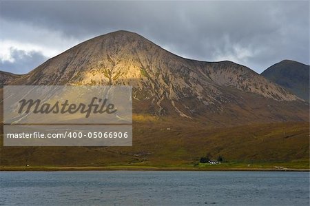 The Storr with the cloudy sky, Trotternish Peninsula, Isle of Skye, Scotland