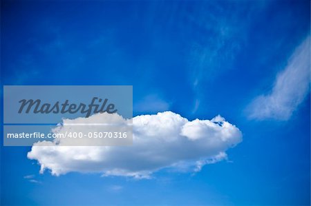 White Cloud And Blue Sky