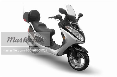 Moped isolated on a white background