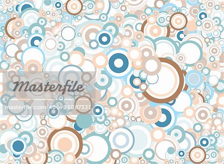 Lot of pastel circles - background / pattern / texture