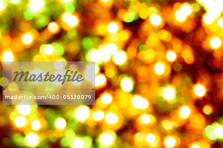 holiday card - golden champagne and gift