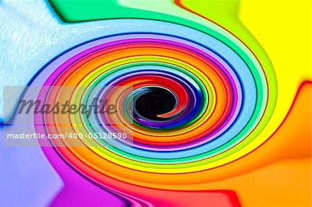 Abstract Color Background with a Swirl