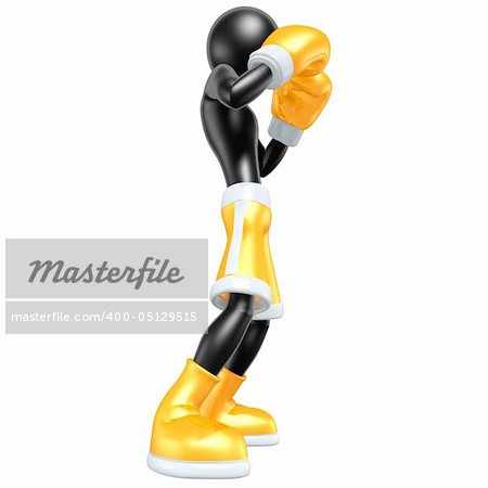 A Boxing Concept And Presentation Figure In 3D