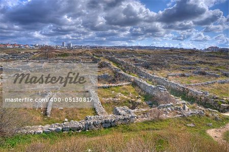 The ancient city is located on the shore of the Black Sea at the outskirts of Sevastopol on the Crimean peninsula of Ukraine