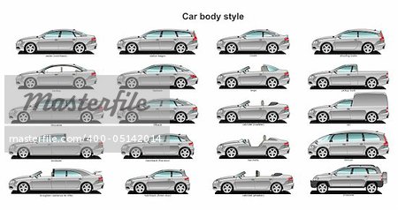 A Vector .eps 8 illustration of  car body style.
