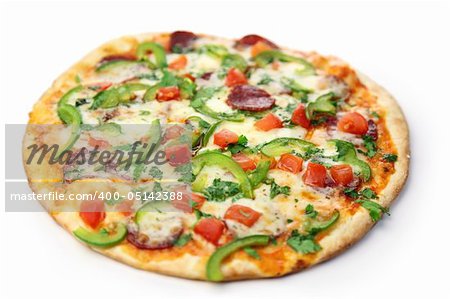 pizza / white background