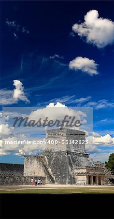 The stadium near chichen itza temple in Mexico