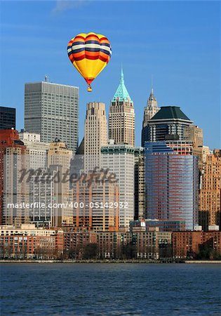 The Lower Manhattan Skyline viewed from Liberty Park New Jersey