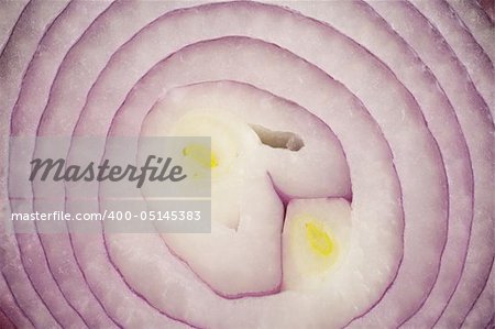 Piece of an onions as a background