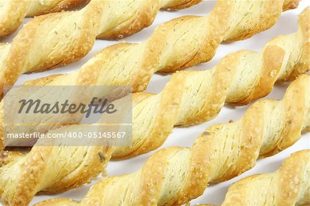Cheese Twist Snack Usually Served in Restaurants as Appetizers