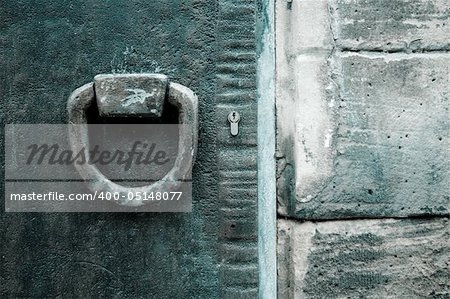 Old Metal Doors, with ironworks, at Speyer, Germany