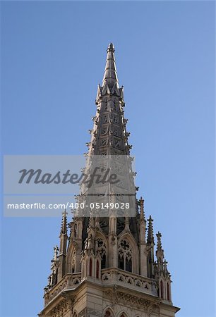 Architecture. Steeple of catholic church.