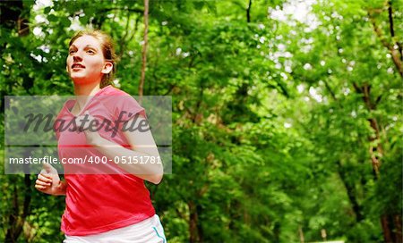 Woman trail runner, from a complete series of photos.