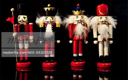 Colorful collection of Christmas nutcrackers