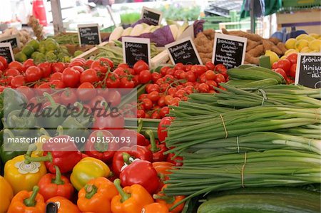 Market stall in Bamberg, Germany