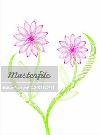 vector illustration of a summer flower background