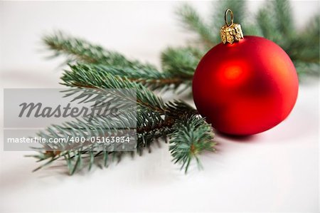 Photography of baubles connected with Christmas time and Christmas tree.