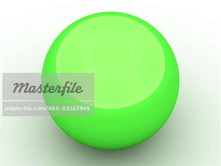 Colourful magic sphere on a white background