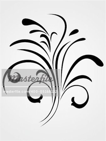 background with black creative filigree pattern tattoo