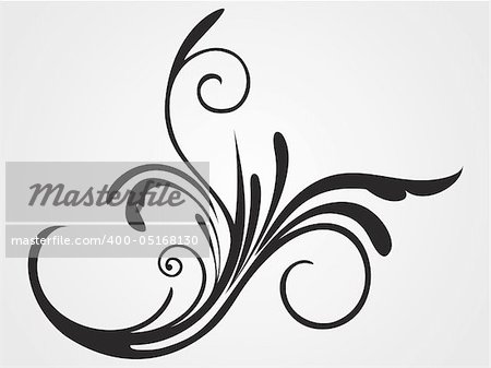 background with black floral pattern