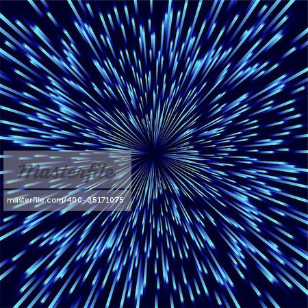 Light burst, stylised fireworks from light to dark blue. Burst controlled by 3 global color swatches.