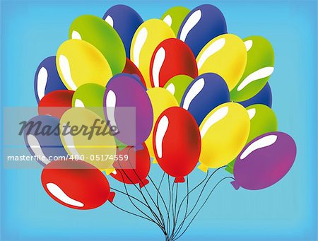 nice illustration of a ballon isolated on white