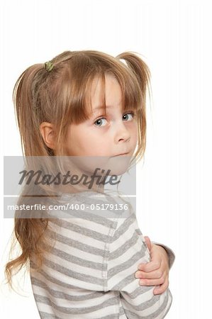 Little girl in grey