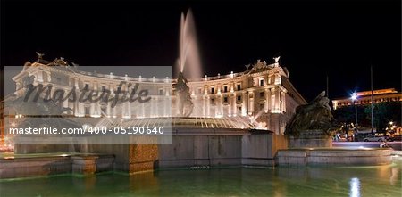 Fountain at Republic's square - Fontana a piazza della Repubblica / Rome - Italy