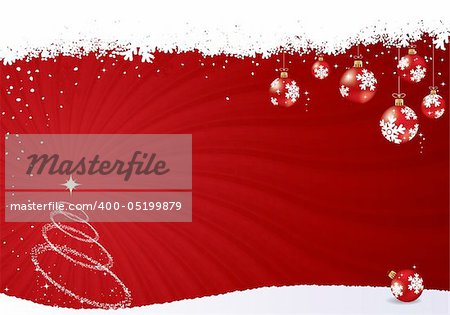 Red vector christmas background. Christmas vector collection.