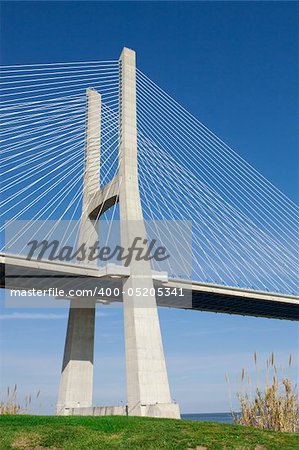 View of the Vasco da Gama bridge - Lisbon