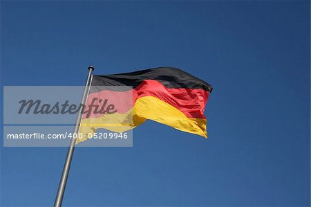 German national flag, the picture was made at the Reichstag in Berlin