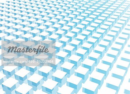 Simple and Clean Block 3d Abstract Background in Blue