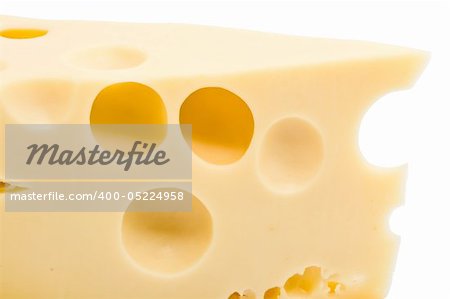 Cheese isolated on white background