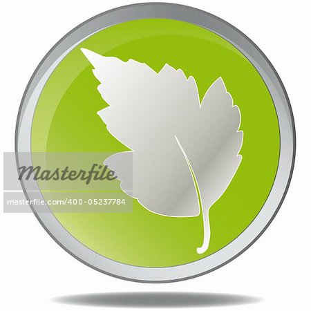 Vector illustration green environmental bubbles on white