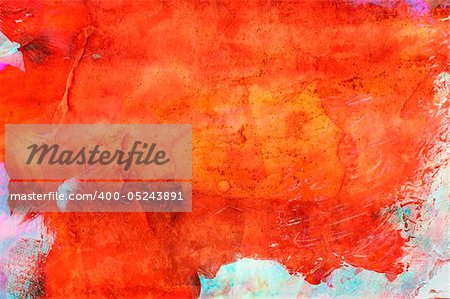 Abstract grunge paint - handmade for colorful background