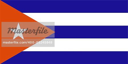 Cuba flag isolated illustration