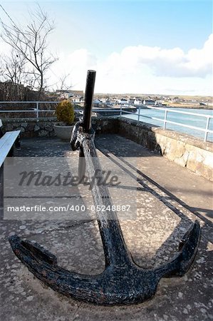 ship anchor on display in ardmore county waterford ireland