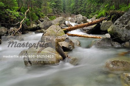 nice waterfall in Hight Tatras