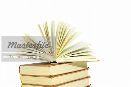 open book isolated on a white background