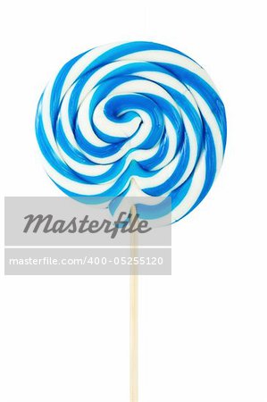 Colourful lollipop isolated on the white background