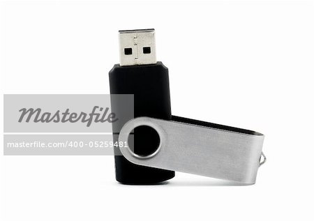 Portable Usb Flash Drive isolated on white background