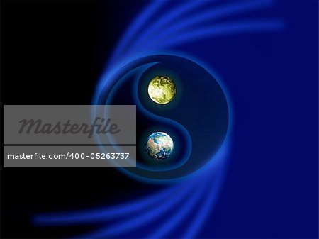 Our own Earth abstract background