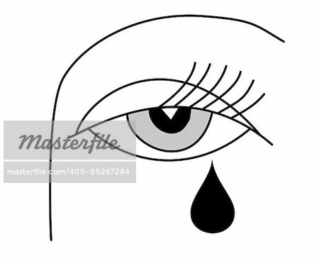 vector illustration of the  eye of the witch