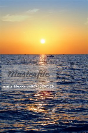 blue golden sunrise seascape sea ocean red golden colorful