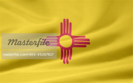 Large flag of New Mexico
