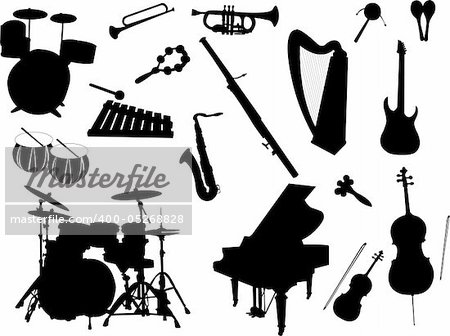 musical instruments - vector