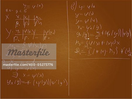 math background on brown board
