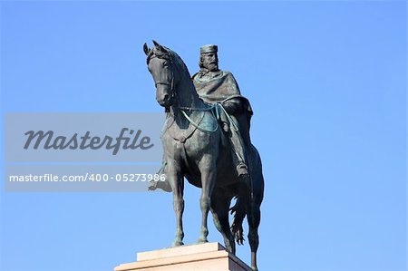 Monument a Giuseppe Garibaldi ? Gianicolo in Roma, Italia