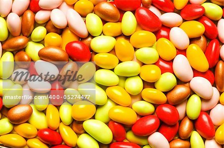 Background made of sweet eggs of various colours