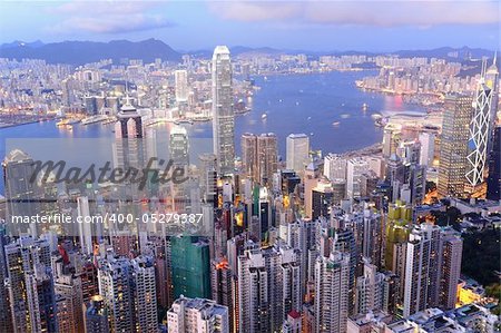 Hong Kong at evening